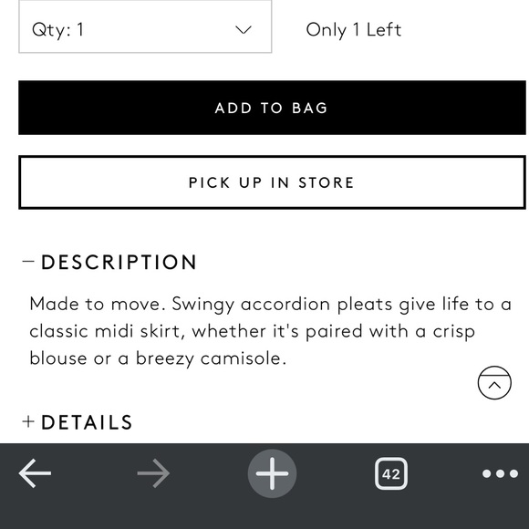 CLUB MONACO Annina Pleated Skirt - Picture 7 of 9